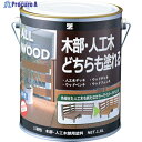 BANーZI 木部・人工木用塗料 ALL WOOD 1.6L ナチュラル 19-50F K-ALW/L16E1 1缶 ▼370-1694