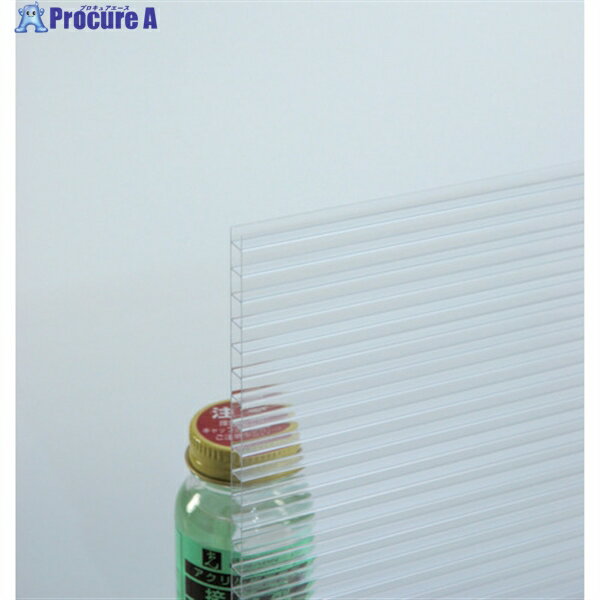 光 ポリカ中空ボード 透明 910×1820×6 KTP1896W-1 1枚 ◇▼389-3120 ※車上渡し