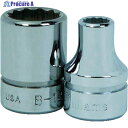 WILLIAMS 3/8ドライブ ショートソケット 12角 20mm JHWBM-1220 1個 ▼757-8679