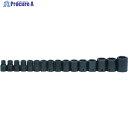 WILLIAMS インパクト用ソケットセット 1/2 ショート 6角 16個 JHWMS-4-16RC 1S ▼758-0347