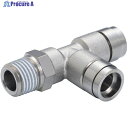 PISCO チューブフィッティング ブラスブランチティ チューブ8 ネジR3/8 ゴムHNBR KD8-03 1個 ▼818-1237