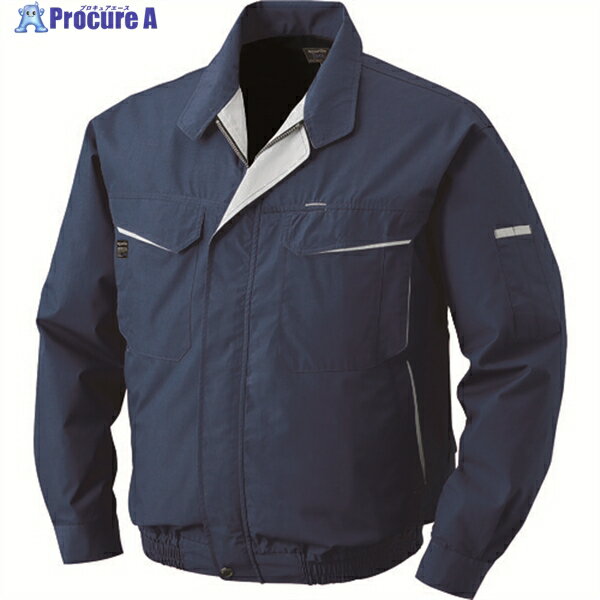 空調服 綿・ポリ混紡ワークウェアのみ ネイビー 3L KU90470-C03-S5 1着 ▼827-8342