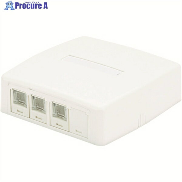 PANDUIT CAT5Eスプリングシャッター付きローゼットキット 4個口(3ジャック＋1ブランク) 白 JOQ3BH500 JOQ3BH500 1個 ▼836-8103