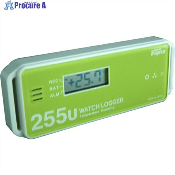 Fujita 表示付温湿度データロガー(ステックタイプ) KT-255U 1個 ▼838-2486