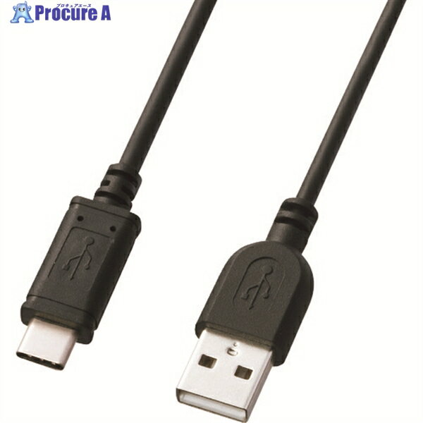 SANWA USB2.0TypeC-Aケーブル KU-CA05K 1本 ▼202-9222