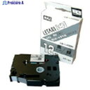MAX ビーポップミニ用ラミネートテープ 12mm幅 つや消し銀×黒文字 8m巻 LM-L512BM 1個 ▼304-2014