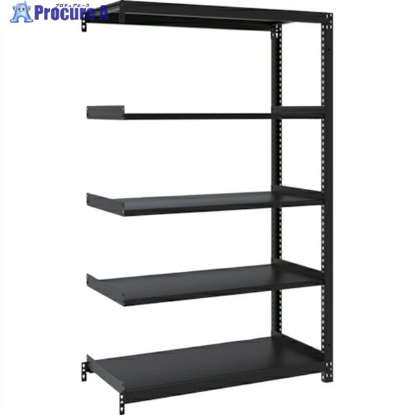 TRUSCO スチールラック M1型ボルトレス軽量棚900X420XH1500 5段 連結 サテンブラック M1-5345B-SB 1台 ◇▼361-9837