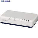 BUFFALO Giga 5ポート スイッチングハブ 電源外付け プラスチック筐体 ホワイト LSW6-GT-5EPL/WH 1台 ▼428-7442