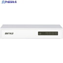 BUFFALO 10/100Mbps対応 スイッチングHub 金属筐体/電源内蔵モデル 8ポート ホワイト LSW4-TX-8NS/WH 1台 ▼429-216...