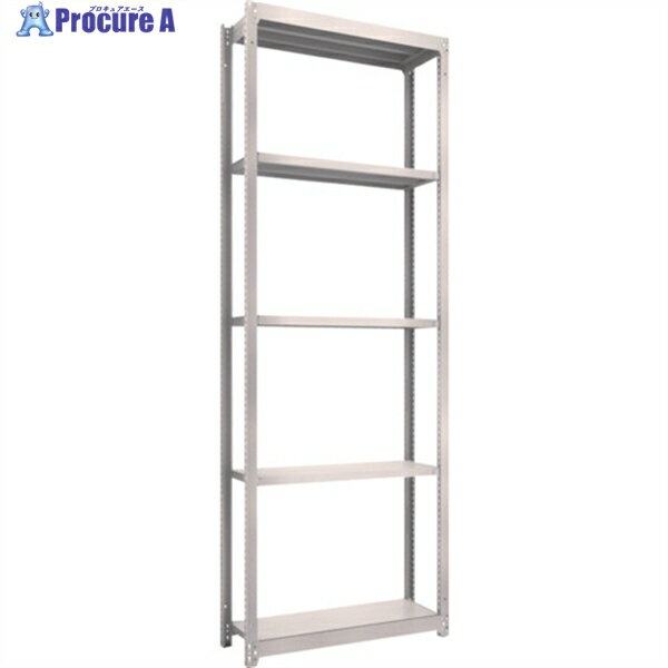 TRUSCO スチールラック M1.5型軽中量棚 860X295XH2400 5段単体 ネオグレー M1.5-8335 NG(ネオグレー) 1S ◇▼450-0016