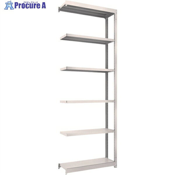 TRUSCO スチールラック M1.5型軽中量棚 860×295×H2400 6段連結 ネオグレー M1.5-8336B NG(ネオグレー) 1S ◇▼450-0041