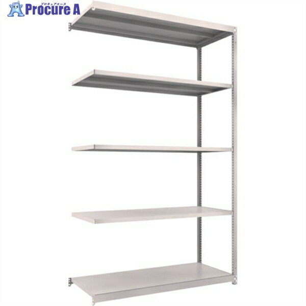 TRUSCO スチールラック M1.5型軽中量棚 1460X595XH2400 5段連結 ネオグレー M1.5-8565B NG(ネオグレー) 1S ◇▼450-0342