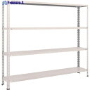 TRUSCO スチールラック 軽量棚 中棚ボルトレス型1800X300X1500 4段 ネオグレー L56V-14 NG(ネオグレー) 1台 ◇▼502-544...