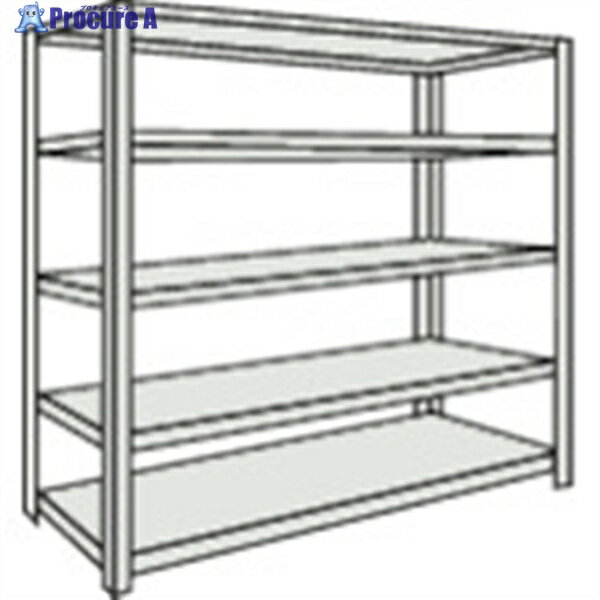 TRUSCO スチールラック M1.5型軽中量棚 1760X595XH1500 5段単体 ネオグレー M1.5-5665 NG(ネオグレー) 1S ◇▼505-8805