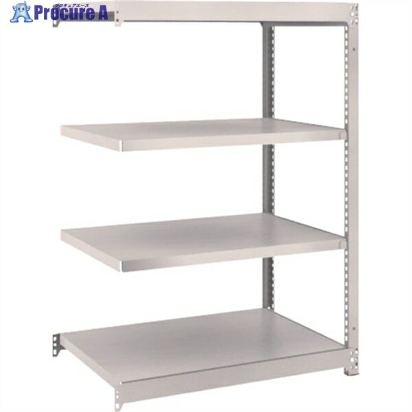 TRUSCO スチールラック M1.5型軽中量棚 860×595×H1200 4段連結 ネオグレー M1.5-4364B NG(ネオグレー) 1S ◇▼508-4555