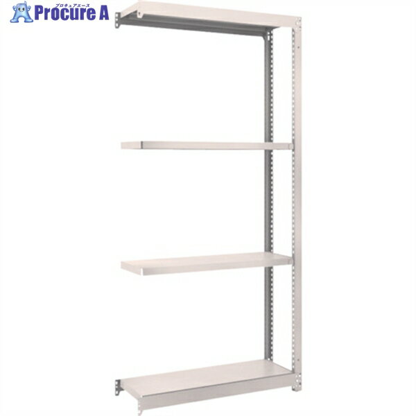 TRUSCO スチールラック M1.5型軽中量棚 1460X595XH2100 4段連結 ネオグレー M1.5-7564B NG(ネオグレー) 1S ◇▼527-0710