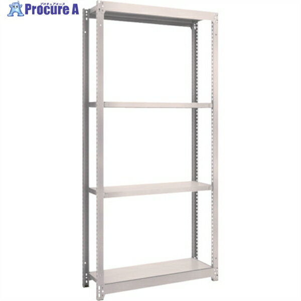 TRUSCO スチールラック M1.5型軽中量棚 1760X295XH2400 4段単体 ネオグレー M1.5-8634 NG 1S ◇▼527-7098