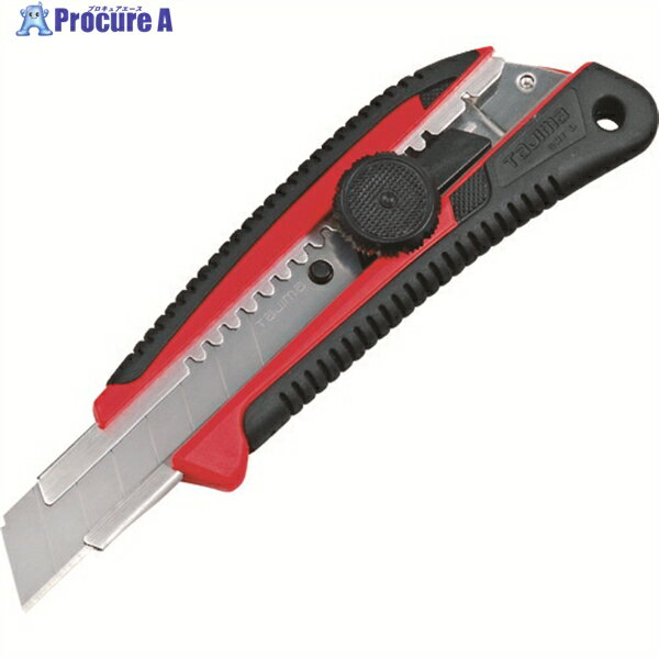 タジマ カッターナイフ ネジプロ グリ-L 赤 クリアケース入 LC561RCL 1丁 ▼796-5532