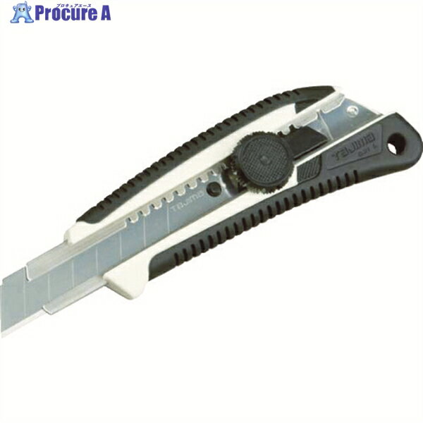 タジマ カッターナイフ ネジプロ グリーL ホワイト クリアケース入 LC561WCL 1丁 ▼813-4879