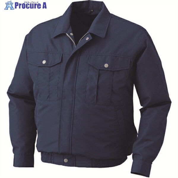 空調服 ポリエステル製ワーク空調服[[R下]] ウェアのみ ネイビー LL KU90540-C03-S4 1着 ▼827-8359