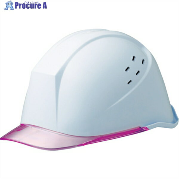 ミドリ安全 女性用ヘルメット LSC-11PCLV ホワイト/ピンク LSC-11PCLV-W/PK 1個 ▼837-0716
