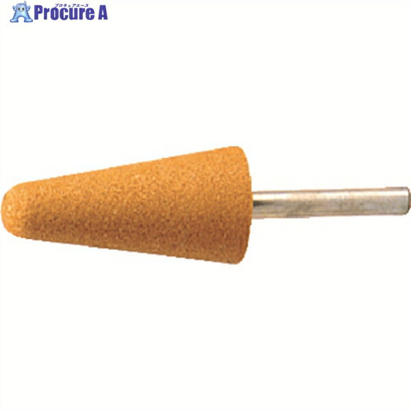 TRUSCO 軸付砥石WA 傘型 Φ25X幅50X軸6 #60 5本入 MO-740P 1パック ▼126-6713