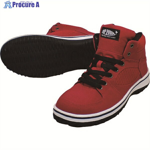喜多 ハイカットセーフティスニーカー MG5590 レッド 25.0 MG5590-RED-25.0 1足 ▼217-2837