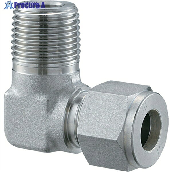 フジトク ハーフエルボ Φ6×1/8 ステンレス鋼管用 Wフェルールフィッティング SUS316 ME-6-1 1個 ▼251-9038