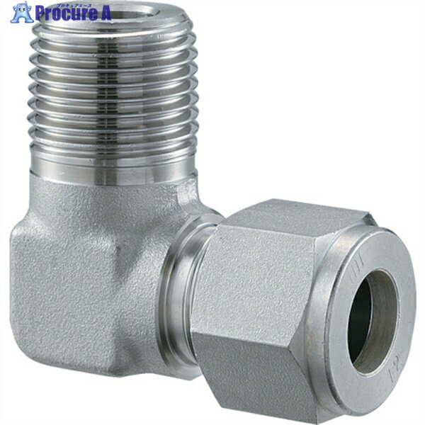 フジトク ハーフエルボ Φ8×1/8 ステンレス鋼管用 Wフェルールフィッティング SUS316 ME-8-1 1個 ▼251-9054