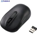 ELECOM 無線マウス 光学式 Mサイズ 抗菌 ブラック M-DY11DRSKBK 1個 ▼256-5185
