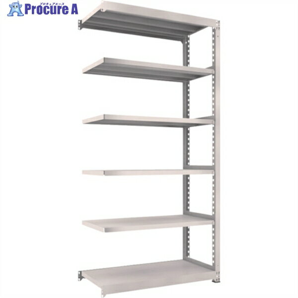 TRUSCO スチールラック M5型中量棚 1200X571XH2400 6段 連結 ネオグレー M5-8466B NG(ネオグレー) 1台 ◇▼302-0011