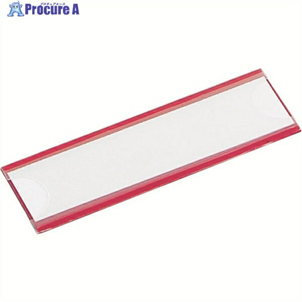 TRUSCO マグネット式見出しプレート 25X110 赤 10枚入 MGP-25X110-R 1パック ▼344-5160