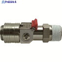 チヨダ 金属カップリング メガフローXパージ付真鍮R1/2 MFXP-04M-B 1個 ▼360-3628