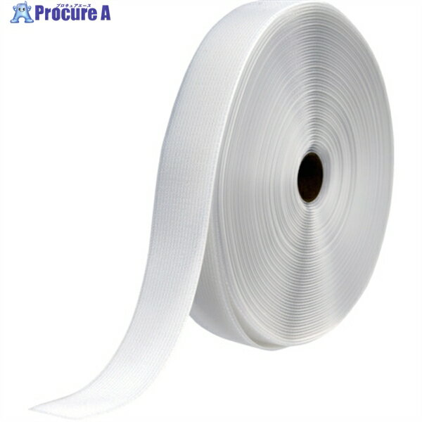 TRUSCO フリーマジック[[R下]]結束テープ片面 幅50mmX長さ25m白 MKT-50B-W 1巻 ▼361-9648