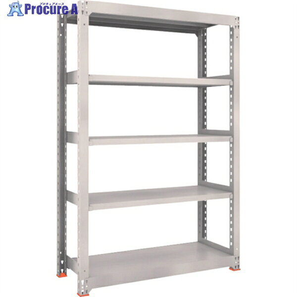 TRUSCO M3型中量棚 1500X721XH2100 5段 単体 免震樹脂ベース付 ネオグレー M3-7575SFC NG 1台 ◇▼378-6836