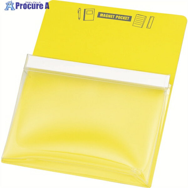 TRUSCO マグネットポケットA4用 黄 MGP-A4-Y 1枚 ▼414-4562