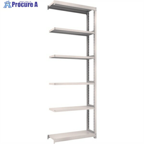 TRUSCO スチールラック M2型軽中量棚 860×300×H2400 6段 連結 ネオグレー M2-8336B NG(ネオグレー) 1S ◇▼450-0521