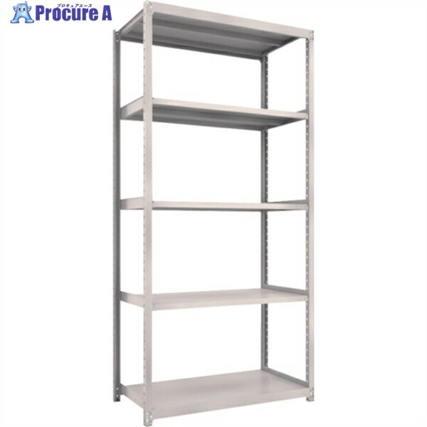 TRUSCO スチールラック M2型軽中量棚 1160X600XH2400 5段 単体 ネオグレー M2-8465 NG(ネオグレー) 1S ◇▼450-0695