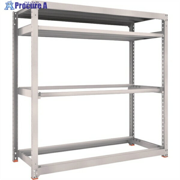 TRUSCO スチールラック M3型中量棚 1800X721XH1800 棚板2段＋タイヤ2段 M3-6672Y2 1台 ◇▼450-1250