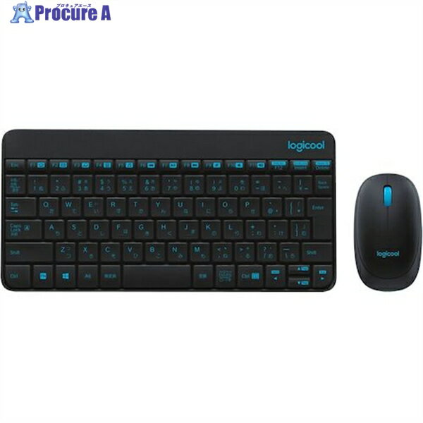 Logicool ワイヤレスコンボ MK245 NANO ソリッドブラック MK245NBK 1個 ▼458-4914