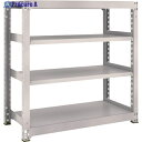 TRUSCO スチールラック M3型中量棚 1200×571×H1200 4段 単体 ネオグレー M3-4464 NG(ネオグレー) 1S ◇▼505-6136