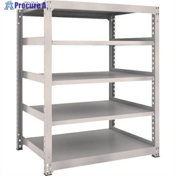 TRUSCO スチールラック M3型中量棚 1200×921×H1500 5段 単体 ネオグレー M3-5495 NG(ネオグレー) 1S ◇▼505-9321