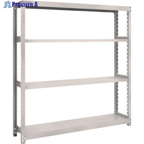 TRUSCO スチールラック M2型軽中量棚 1460×300×H1500 4段 単体 ネオグレー M2-5534 NG(ネオグレー) 1S ◇▼506-6824