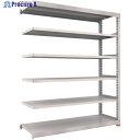 TRUSCO スチールラック M3型中量棚 1800×571×H2100 6段 連結 ネオグレー M3-7666B NG(ネオグレー) 1S ◇▼509-051...