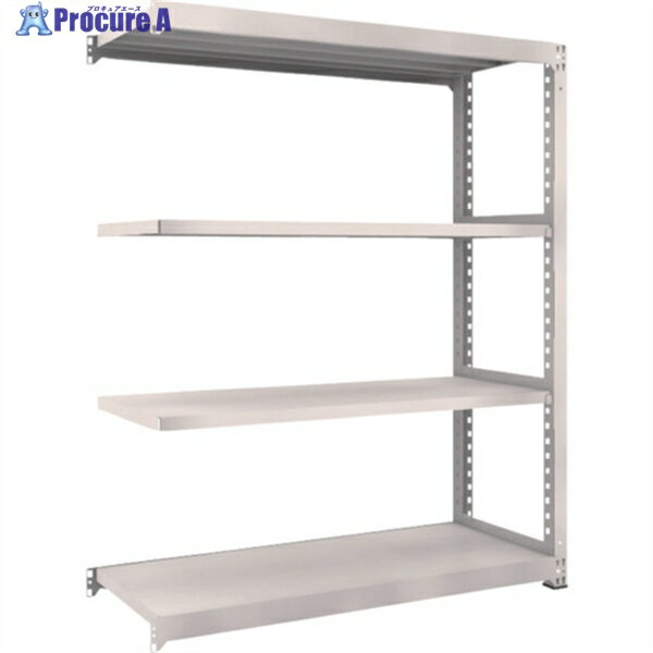 TRUSCO スチールラック M5型中量棚 1500×571×H1800 4段 連結 ネオグレー M5-6564B NG(ネオグレー) 1台 ◇▼509-1128