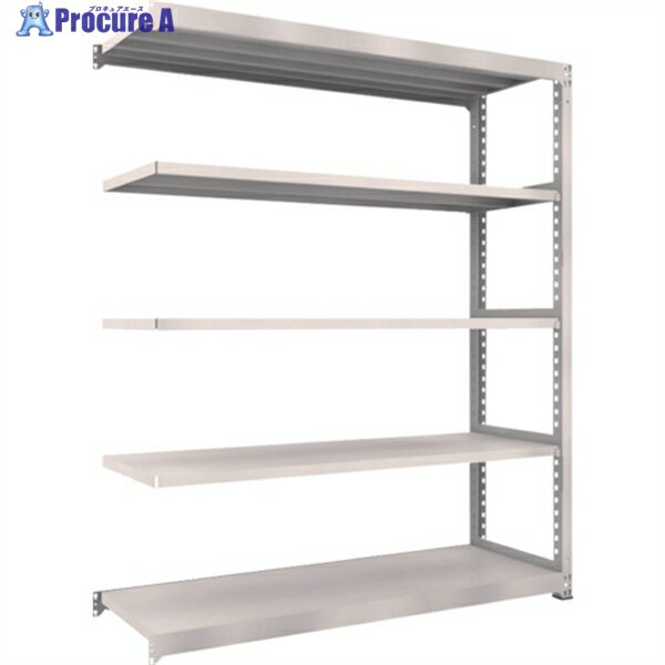 TRUSCO スチールラック M5型中量棚 1800X571XH2100 5段 連結 ネオグレー M5-7665B NG(ネオグレー) 1台 ◇▼509-1454