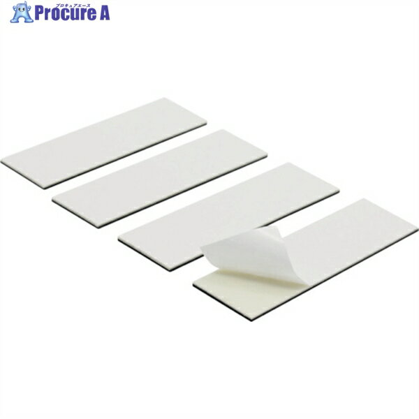 マグエックス 超強力マグネットプレート ゼロスリップ 強粘着付 厚1mm 4枚入 MHGP-1 1袋 ▼557-9463