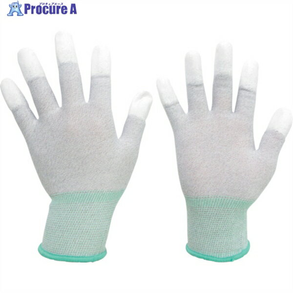 ミドリ安全 静電気拡散性手袋(指先コート)M 10双入 MCG601N-M 1袋 ▼773-3631