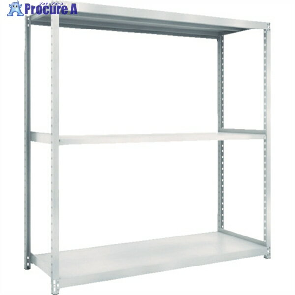 TRUSCO スチールラック M2型軽中量棚 860X300XH1800 3段 単体 ネオグレー M2-6333 NG(ネオグレー) 1S ◇▼780-0975