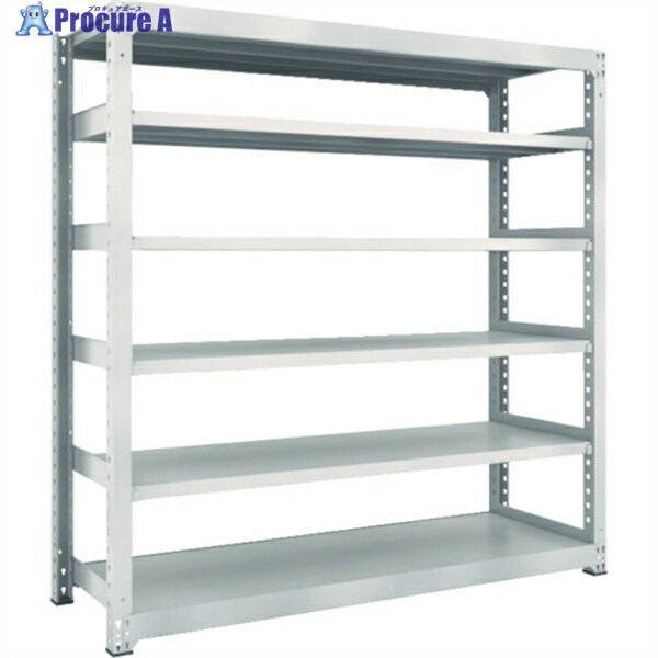 TRUSCO スチールラック M5型中量棚 900×921×H1800 6段 単体 ネオグレー M5-6396 NG(ネオグレー) 1台 ◇▼780-2927